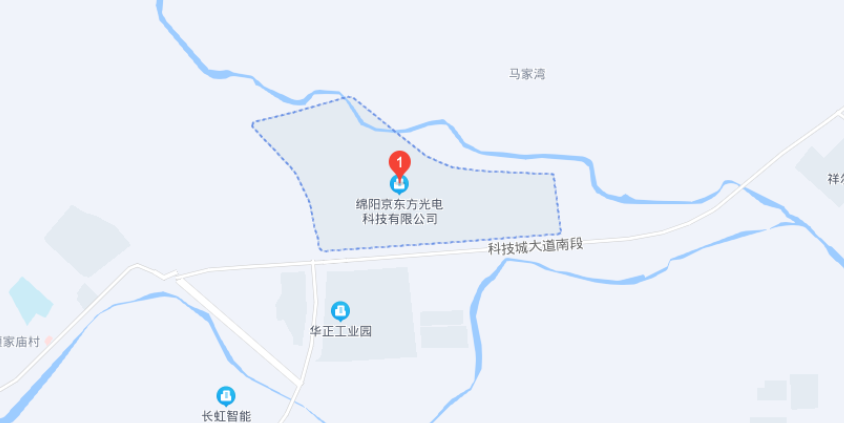 绵阳京东方直聘网地址地图